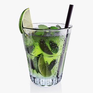 mojito cocktail 3D model