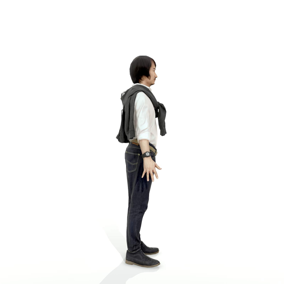 3d model of axyz character human