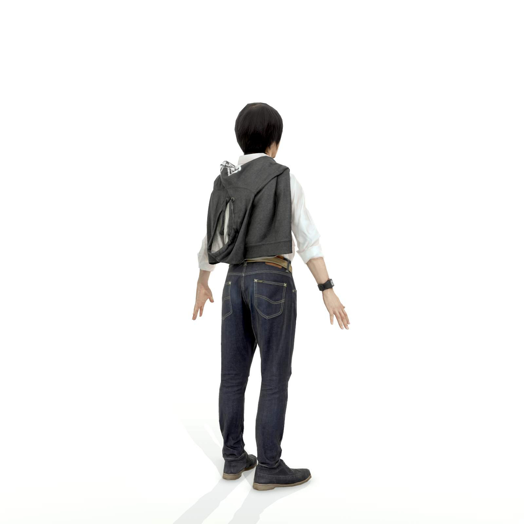 3d model of axyz character human