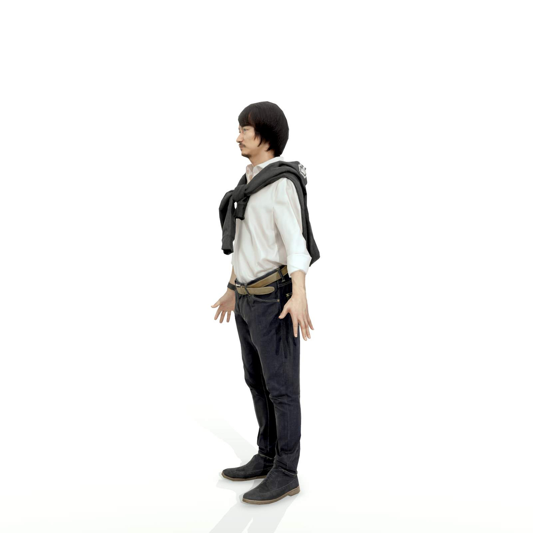 3d model of axyz character human