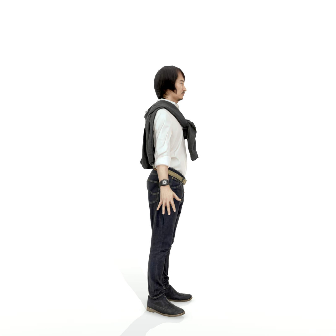 3d model of axyz character human