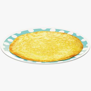 pancake plate 3D model