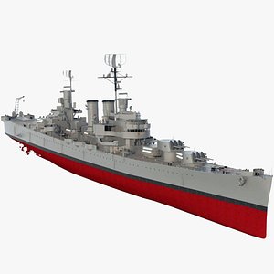 3D Argentine Navy Cruiser A.R.A General Belgrano model