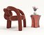 Conjunto de mesa de centro y sillón moderno 81
