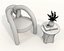 Conjunto de mesa de centro y sillón moderno 81