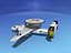 grumman e-2c hawkeye 3d model