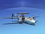 grumman e-2c hawkeye 3d model