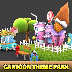 amusement park 3d model