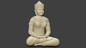 Angkor Queen Buddha model