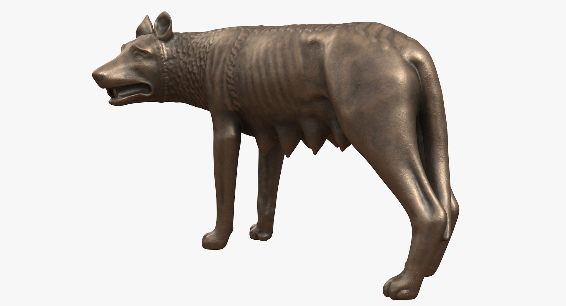 3D Capitoline Wolf https://p.turbosquid.com/ts-thumb/83/cHR5xP/5k/woolf_color0004/jpg/1668422747/1920x1080/fit_q87/4f31cc607ae1f4f5e2e4404611965a034dcb4f13/woolf_color0004.jpg