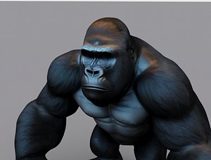 Realistic Gorilla 3D Model 3D