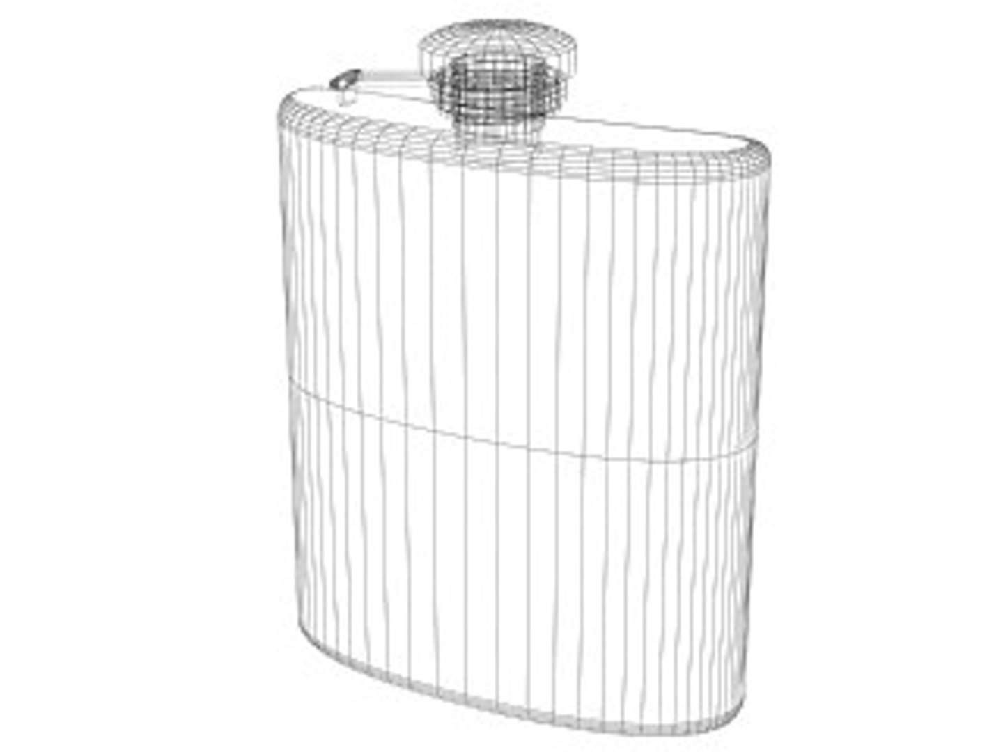flask 3d model