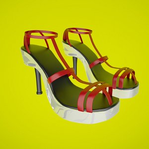 womans shoes 3d max