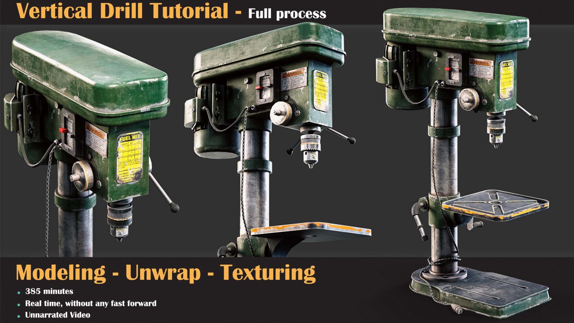 Vertical Drill Tutorial 3D Model - TurboSquid 2291444