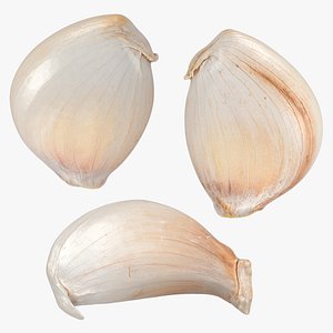 3D Garlic Clove Set