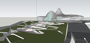 3D model Heydar Aliyev center Revit