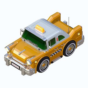 Cartoon Taxi model 3D model