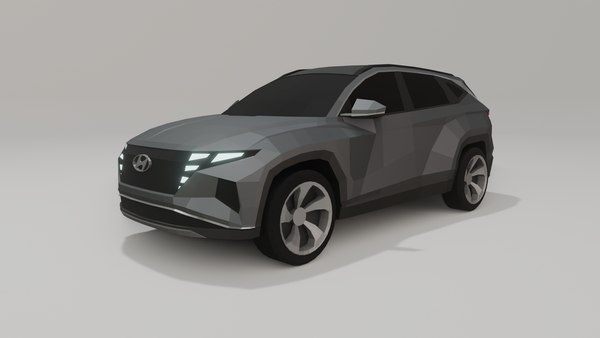 3D Hyundai Tucson 2021 low poly 3D model