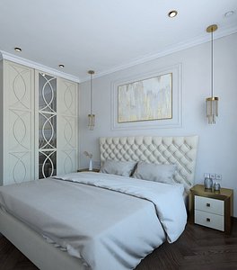 Wonderful guest bedroom 3D model