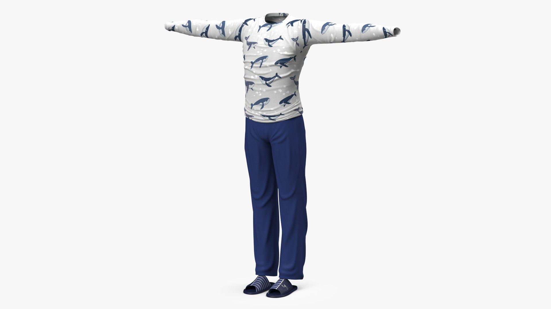 Men Pyjama 3D model preview