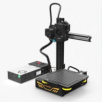 Mini 3D Printer with PSU Rigged for Cinema 4D
