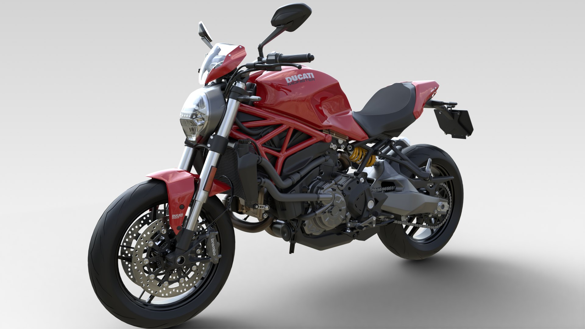 Monster 821 red hotsell