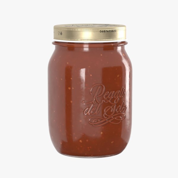 3D model jar tomato sauce