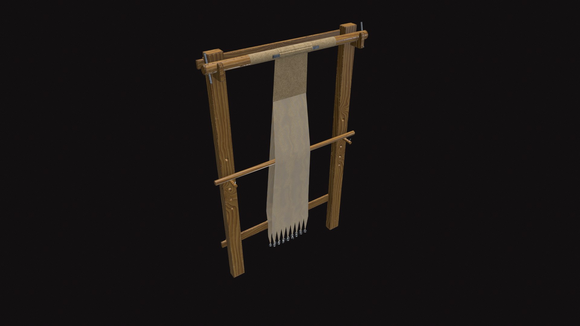 3D Medieval Loom - TurboSquid 2321107