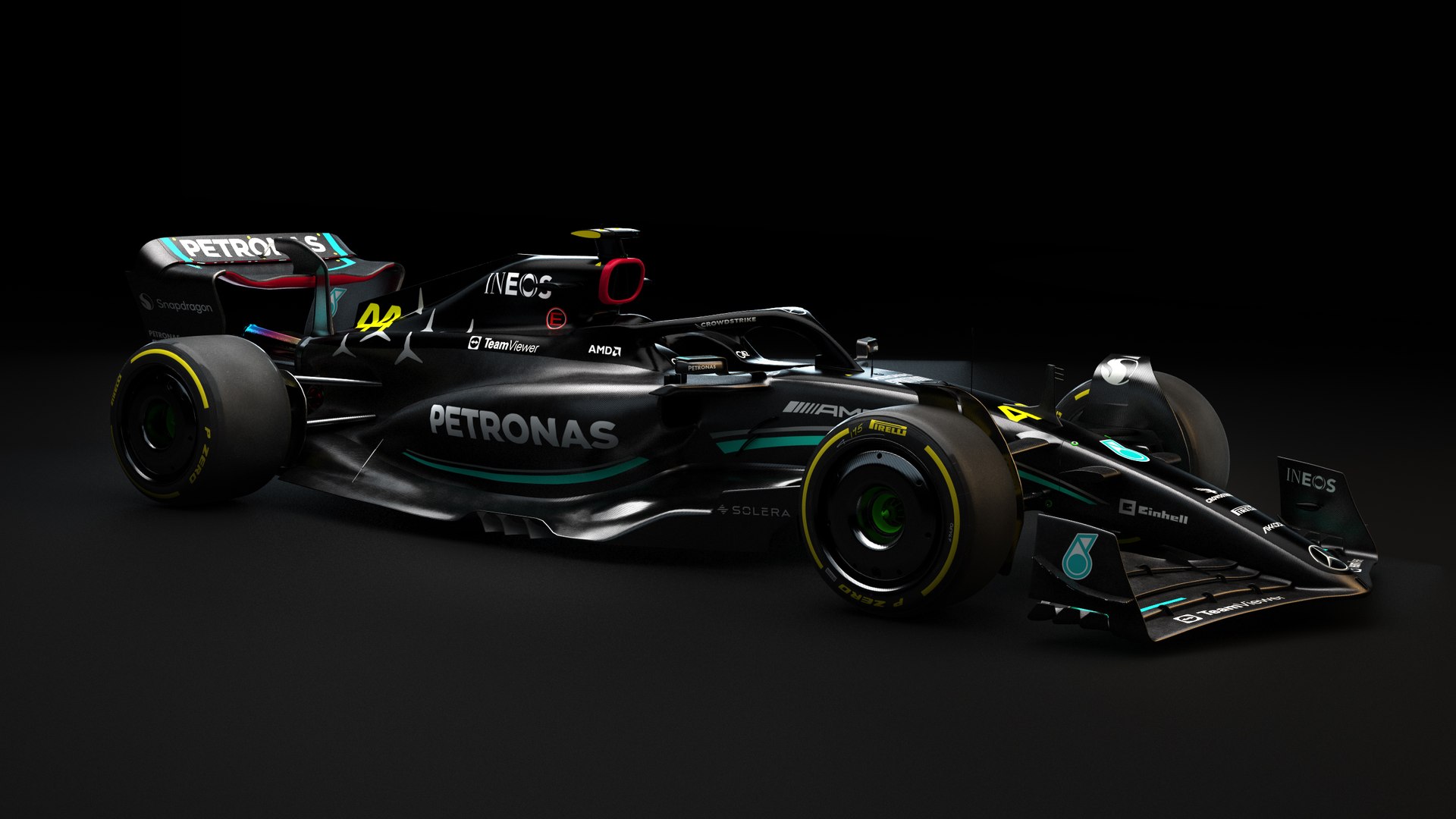 3D F1 Mercedes W14B Update Season 2023 Model - TurboSquid 2088075