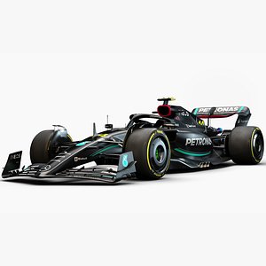 3D F1 Mercedes W14B Update season 2023 model