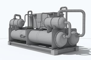 3D industrial chiller