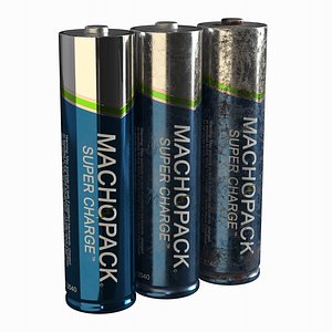 3D model aa battery