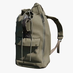 Realistic Travel Backpack 3D