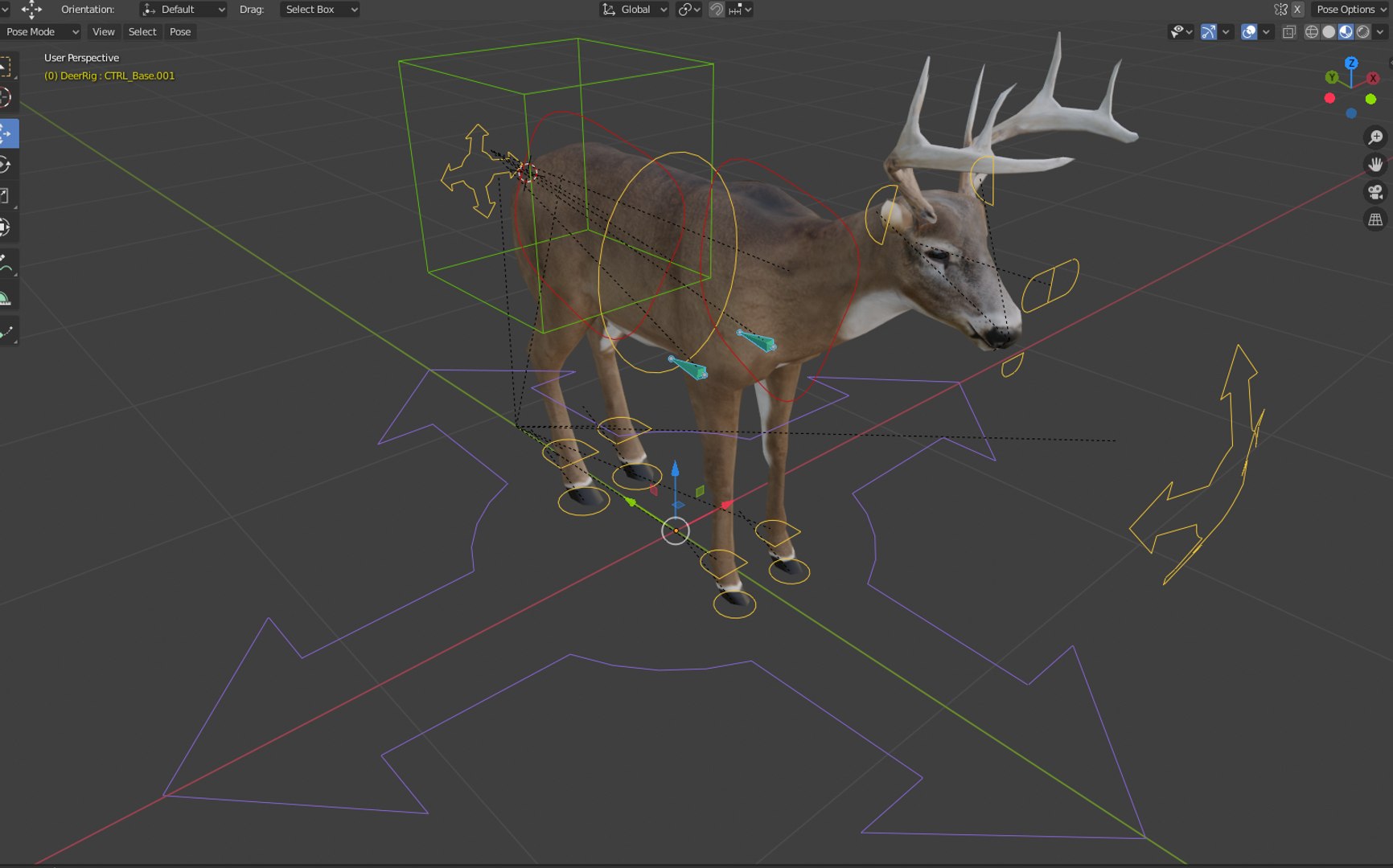 3D Rigged Low-poly Deer Animations Model - TurboSquid 1554615