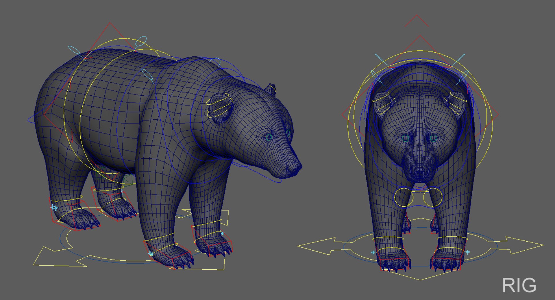 3D Brown Bear Rigged 2 - TurboSquid 1332695