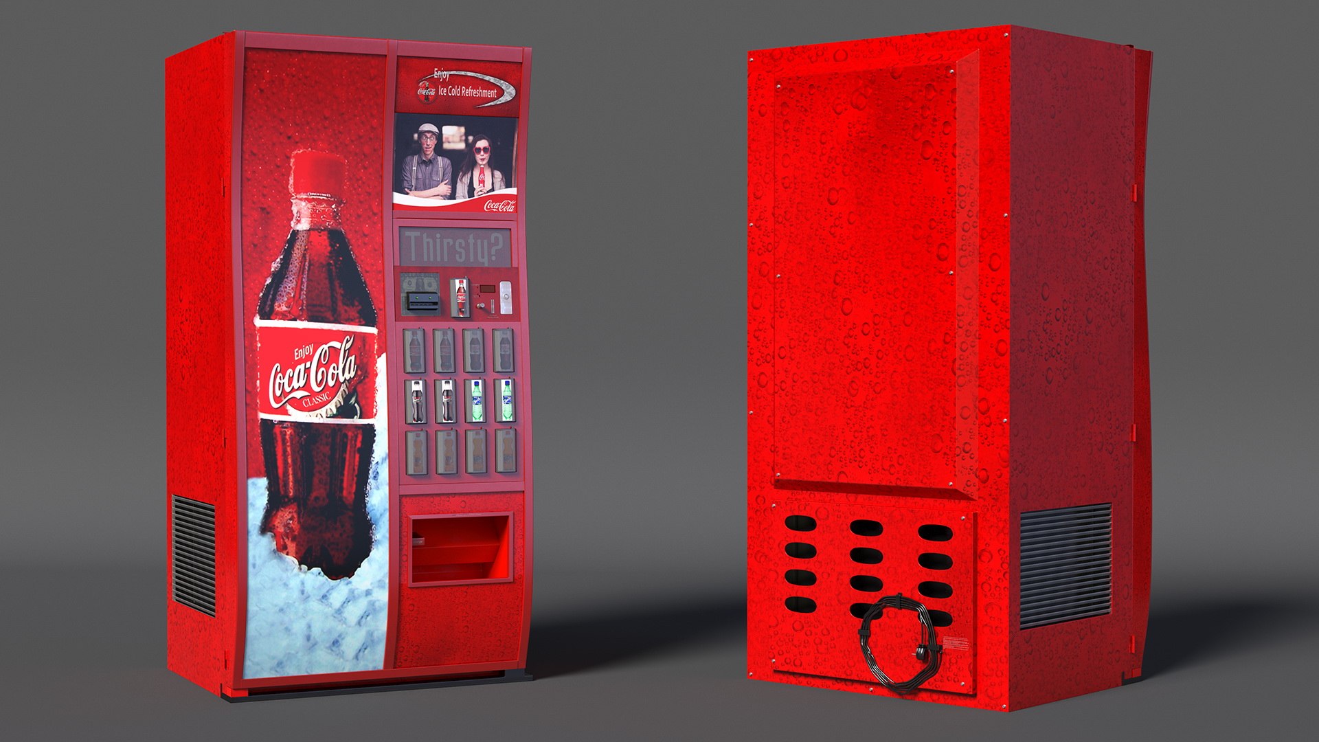 3D Coca Cola Vending Machine - TurboSquid 2136267