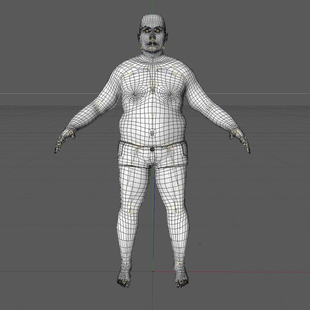 Realistically Asian Male Man Rigged 3d C4d