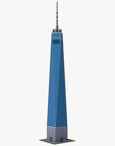 3D world trade freedom tower