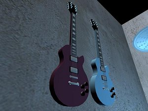 3d model guitar