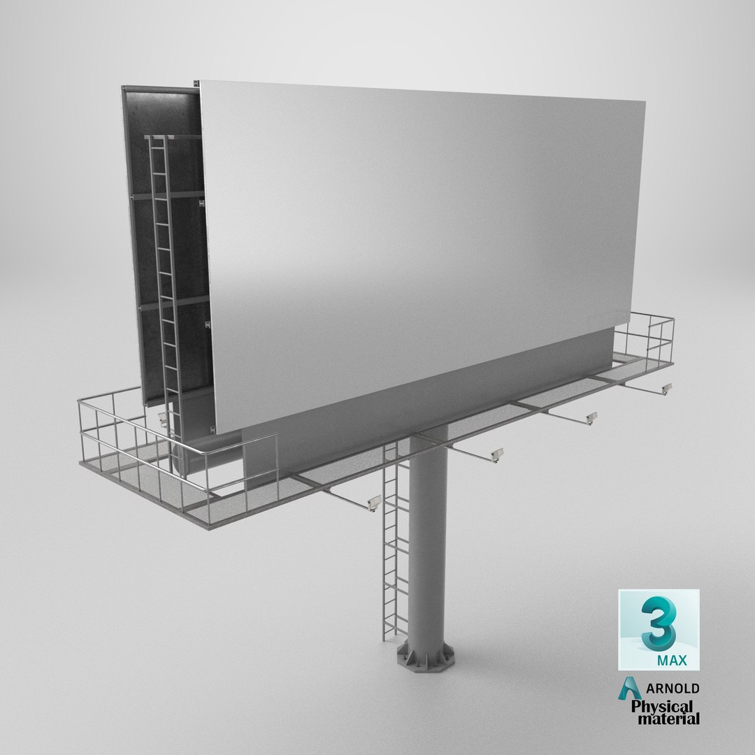 3D Unipole Billboard - Double-Side Panel Bulletin model https://p.turbosquid.com/ts-thumb/84/R9NBfs/68/stemcell_max_physical_render/png/1791212540/1920x1080/fit_q87/ee49d317cb31cd8ccdb5a8ced361eb9b3ebac9b6/stemcell_max_physical_render.jpg