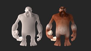 3D file Abominable Yeti (supported) 👹・3D print design to