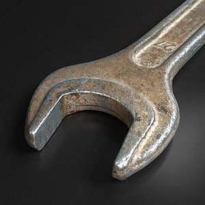 Photoreal wrench game-ready model 03 3D model