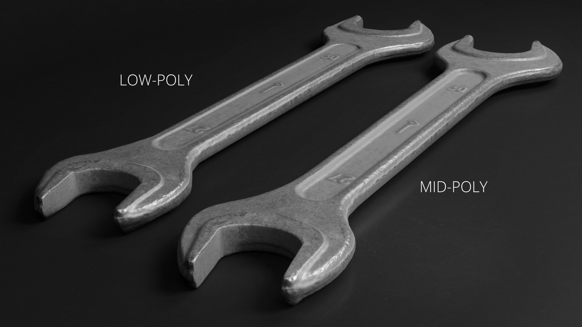 Photoreal Wrench Gameready Model 03 3D Model TurboSquid 1842815