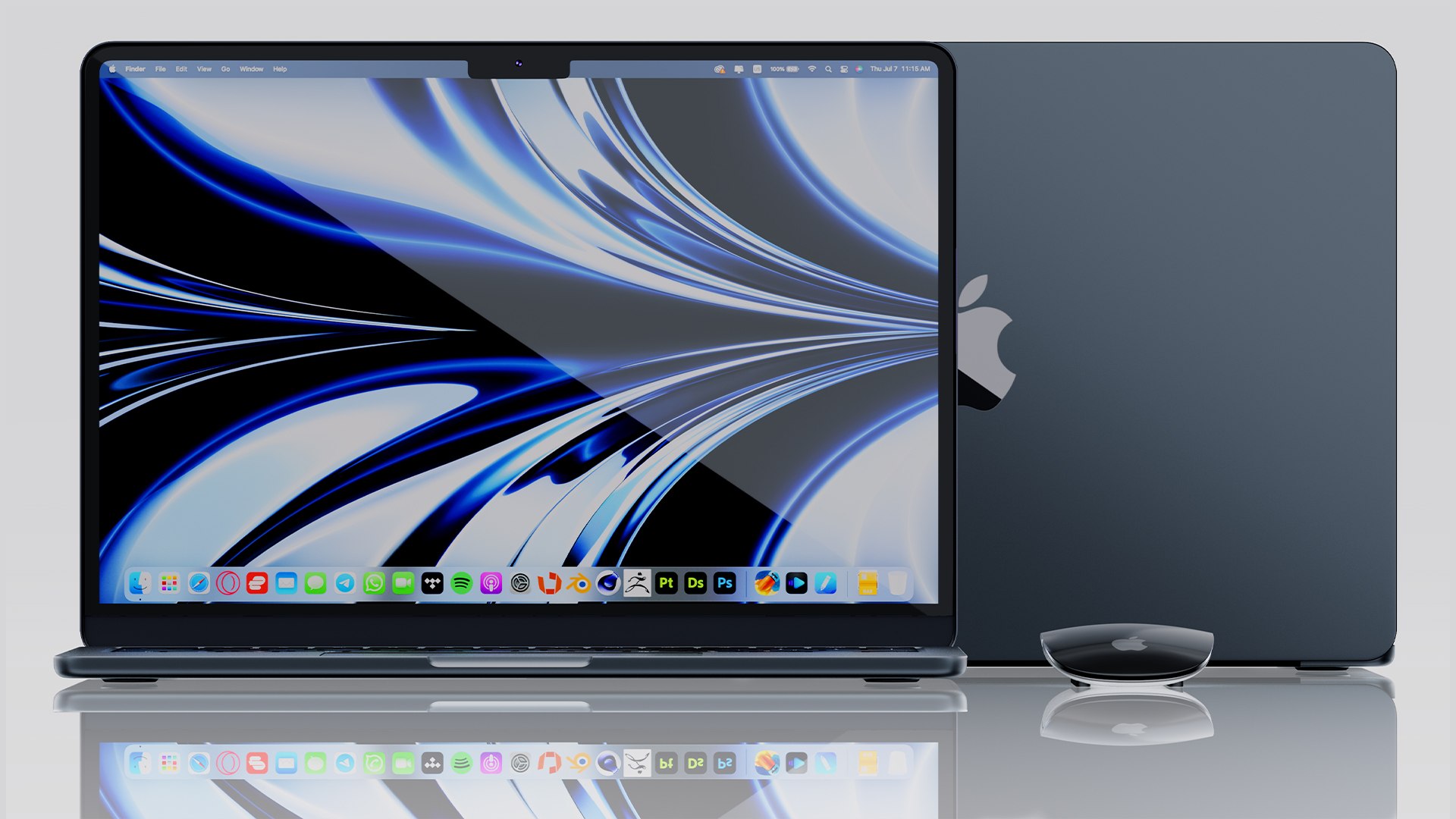 Apple MacBook Air M2 Midnight 2022 With Magic Mouse Model