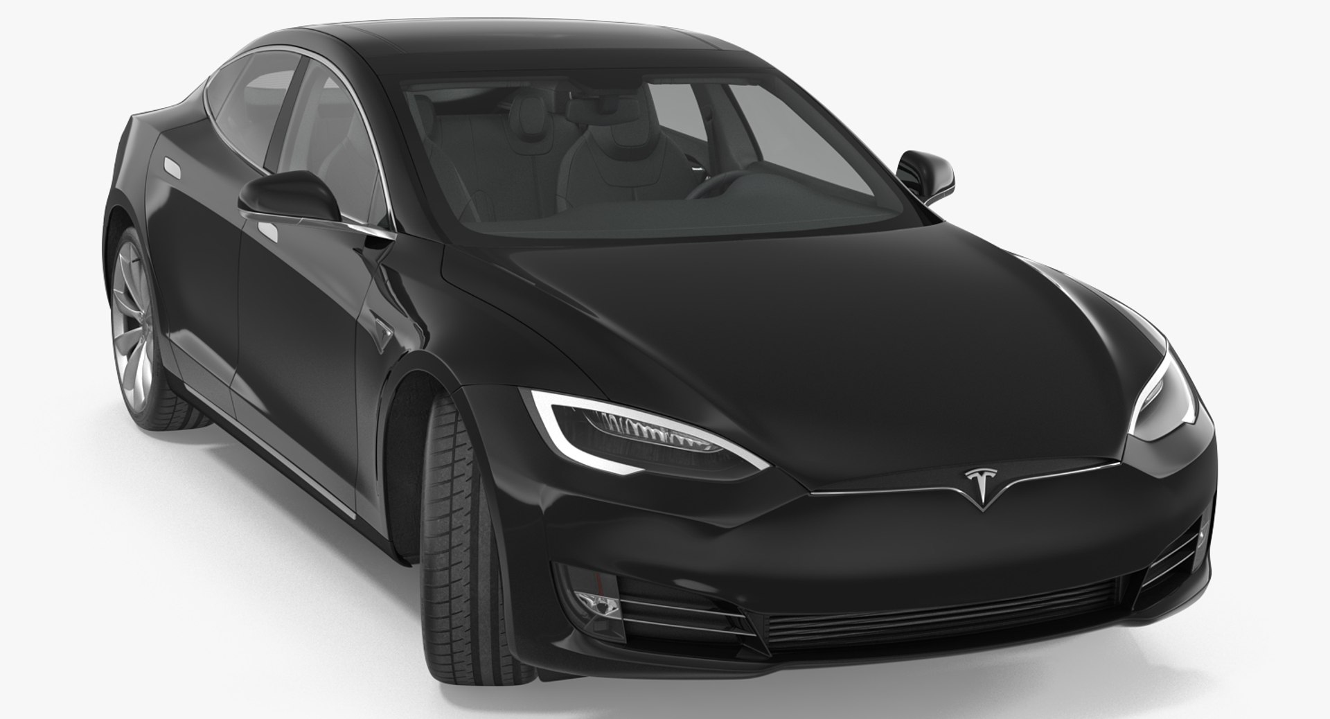 Tesla Model S P100D 2017 Rigged 3D model preview