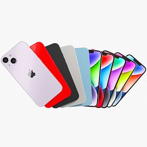 Apple iPhone 14 All Colors 3D model