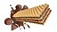 Colección de 7 modelos de oblea de chocolate