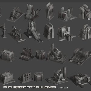 Futuristic City Buildings