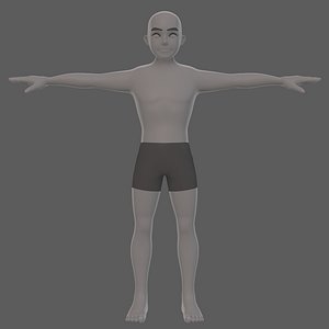 Base mesh man character V25