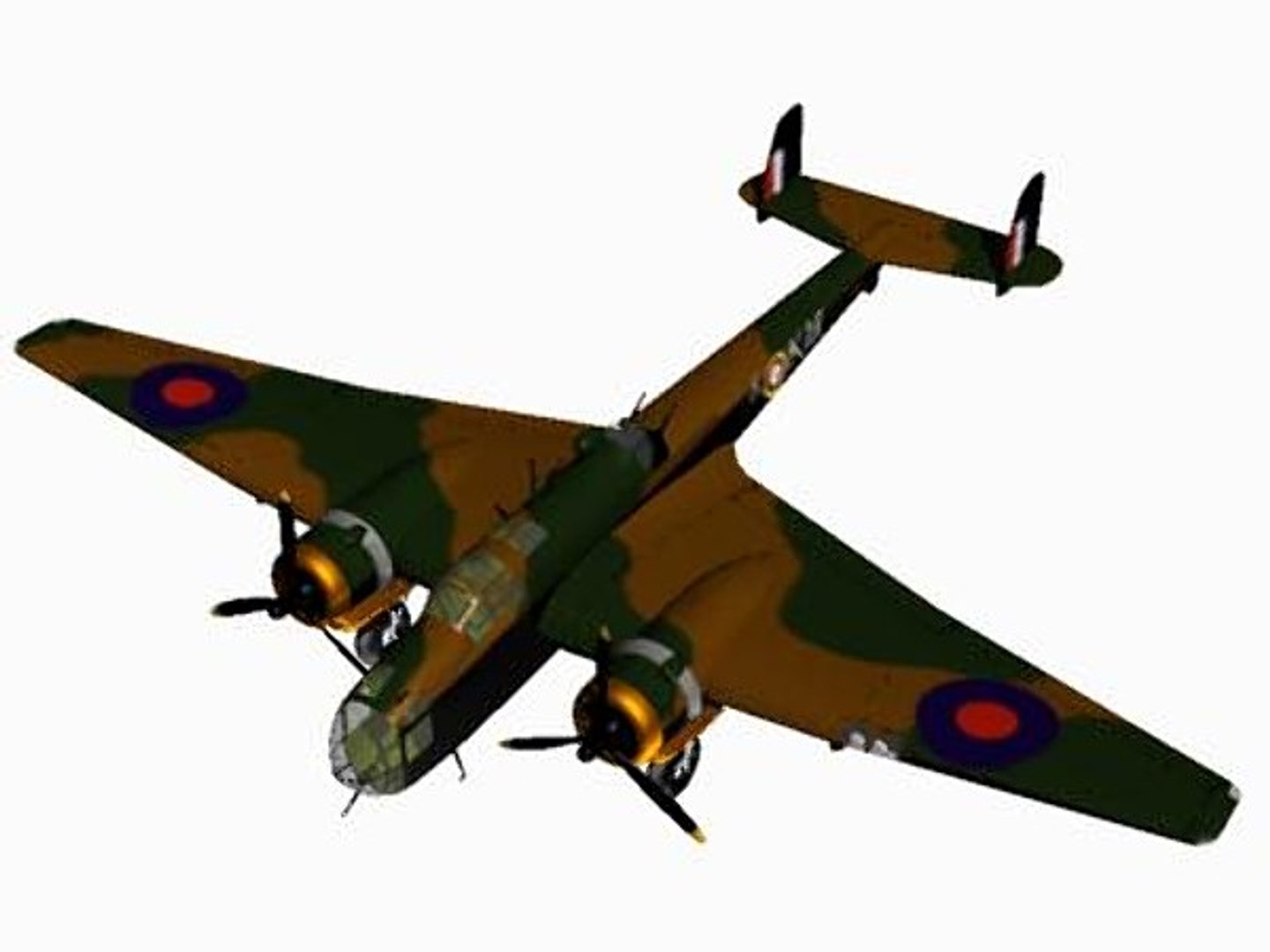 3d Handley Page Hampden Bombers Model